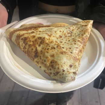 Crepe Cafe - Strawberry crepe with "chocolate" (it was actually nutella) - Creperies Near Me - San Francisco, California
