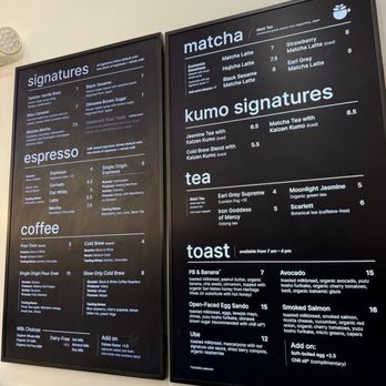 Kaizen & Coffee - Menu - Coffee & Tea Near Me - San Mateo, California