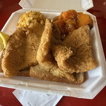Family Ty's Good Eats - Fried fish with yams and macaroni and cheese - Caterers Near Me - Pensacola, Florida