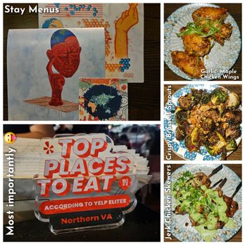 Palette 22 - 10'4'2025 Crispy Brussels Sprouts, Garlic- Maple Chicken Wings, and Jerk Chicken Skewers. - Bars Near Me - Arlington, Virginia