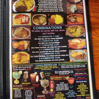 La Iguana Restaurant No 4 - Menu - Mexican Near Me - Portland, Texas La Iguana Restaurant No 4 - Menu - Mexican Near Me - Portland, Texas