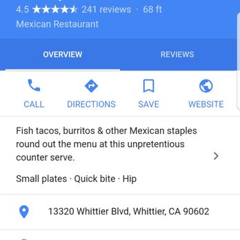 Tacos Baja - Mexican Near Me - Whittier, California