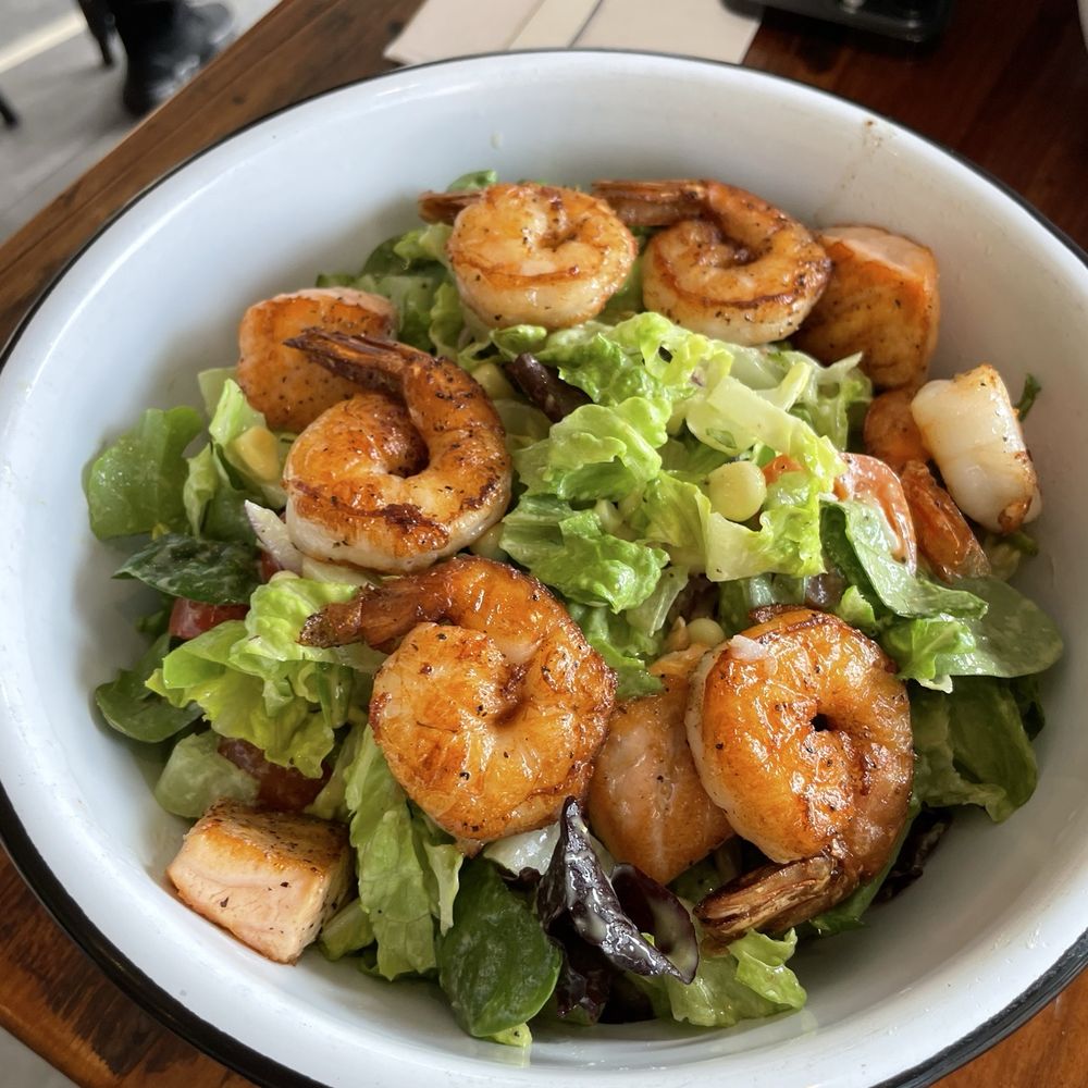 Shrimp and salmon salad Shrimp and salmon salad