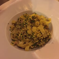 Ristorante la Piccola Osteria di Rambaldo Ornella e Rossini Fab - Tagliatelles / speck / leeks / pistachios