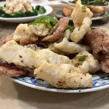 Peach Farm - Salt and Pepper Calamari and Pork - Chinese Near Me - Boston, Massachusetts