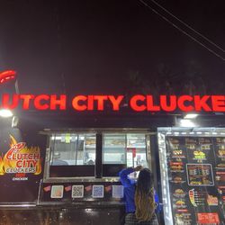 Outside of the truck!