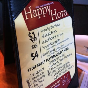 Lola's Lounge - Happy hour menu - Spanish Near Me - Sacramento, California