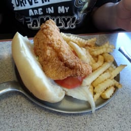 Fish sandwich....fries....dinner guest ate it all...liked it..