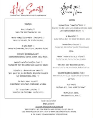 Menu photo 6 Holy Saints Pasadena, CA Menu photo 6 Holy Saints Pasadena, CA