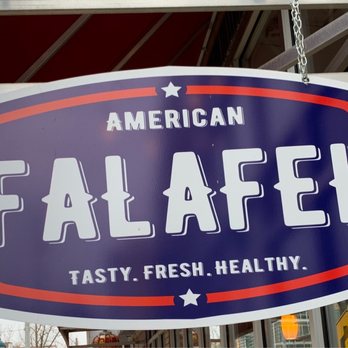 American Falafel - Outside sign - Mediterranean Near Me - University City, Missouri American Falafel - Outside sign - Mediterranean Near Me - University City, Missouri