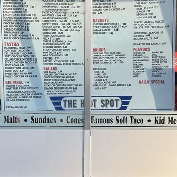 The Hot Spot - Menu - Fast Food Near Me - Salina, Utah The Hot Spot - Menu - Fast Food Near Me - Salina, Utah