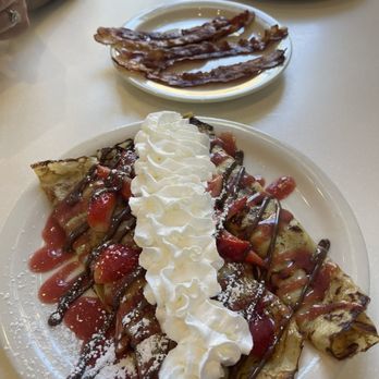 Stacks Pancake House - Strawberry Nutella crepe - Hawaiian Near Me - Newport Beach, California Stacks Pancake House - Strawberry Nutella crepe - Hawaiian Near Me - Newport Beach, California