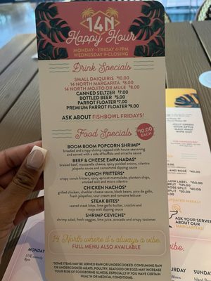 Menu photo 8 14 North Daiquiri Bar Dania Beach, FL
