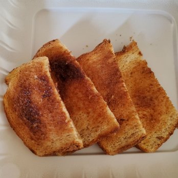 Bayside Cafe - Burnt toast that came with the order - Coffee & Tea Near Me - San Francisco, California