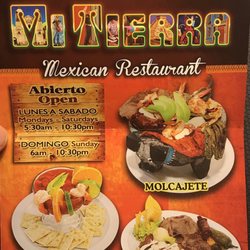 Mi Tierra Mexican Resturant - Menu