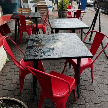 St Elmo's Coffee Pub - tables and chairs outside - Coffee & Tea Near Me - Alexandria, Virginia St Elmo's Coffee Pub - tables and chairs outside - Coffee & Tea Near Me - Alexandria, Virginia