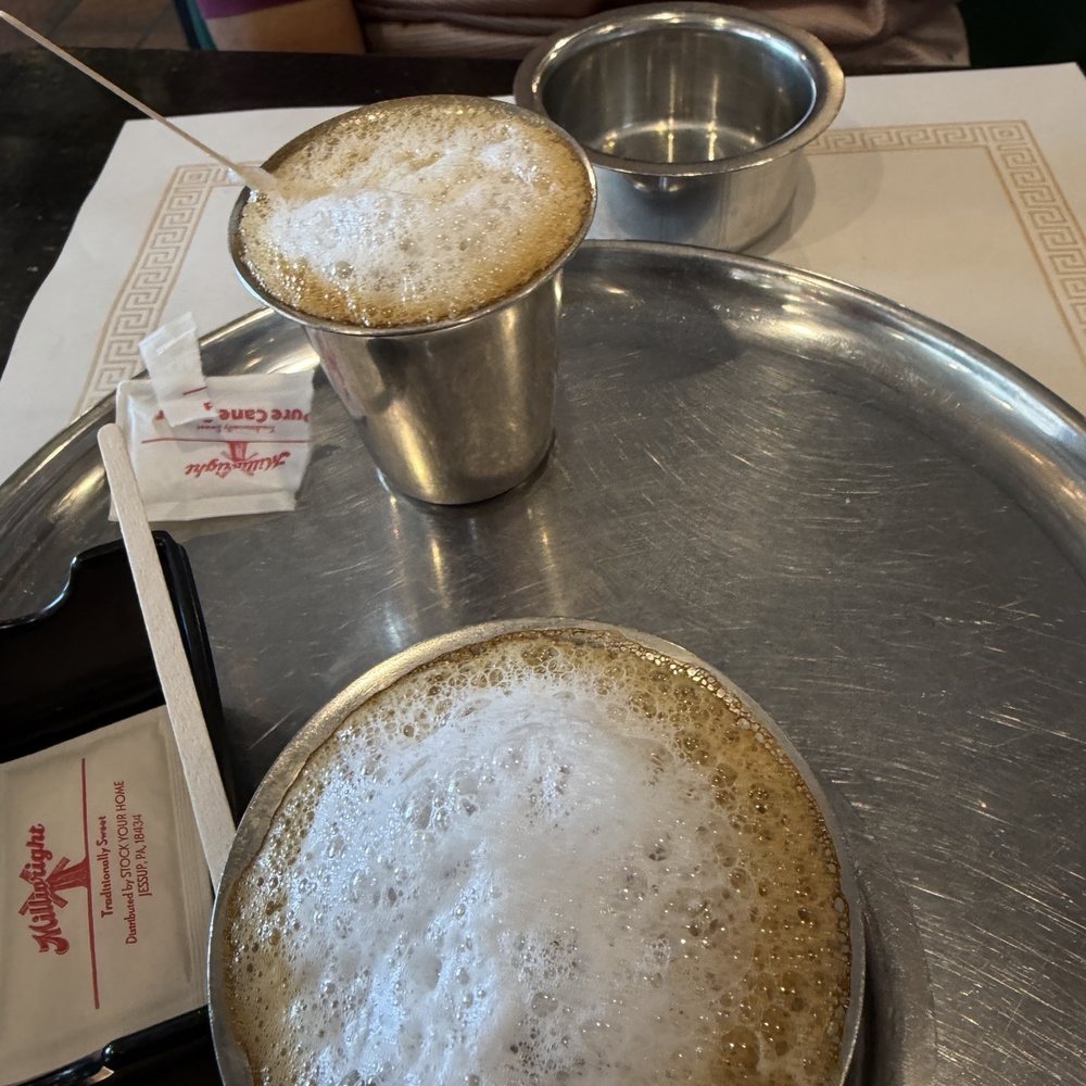 Madras Palace - filter coffee - Vegetarian Near Me - Gaithersburg, Maryland