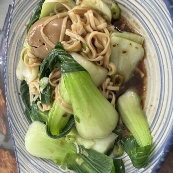 Sha-Xian Delicacies - Sha Xian dry noodle added veg and egg. - Chinese Near Me - London, XGL Sha-Xian Delicacies - Sha Xian dry noodle added veg and egg. - Chinese Near Me - London, XGL