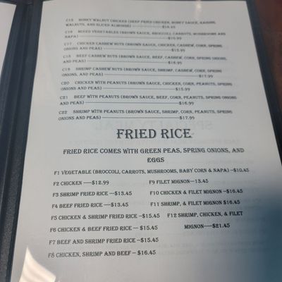 Menu photo 1 Asian Fusion Lynchburg, VA