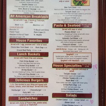 Sterling Café - menu as of May 2022 - Breakfast & Brunch Near Me - Lincoln, California