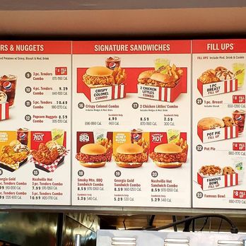 KFC - Da wall menu as of (8-7-2019)....... - Fast Food Near Me - Kahului, Hawaii