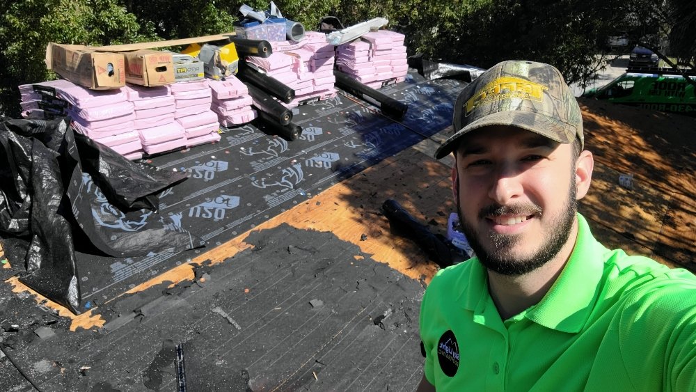 Slide of Roof With Joey