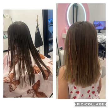 Styled By Teale Rose - Layered cut with added tinsel and glitter. - Hair Stylists Near Me Styled By Teale Rose - Layered cut with added tinsel and glitter. - Hair Stylists Near Me