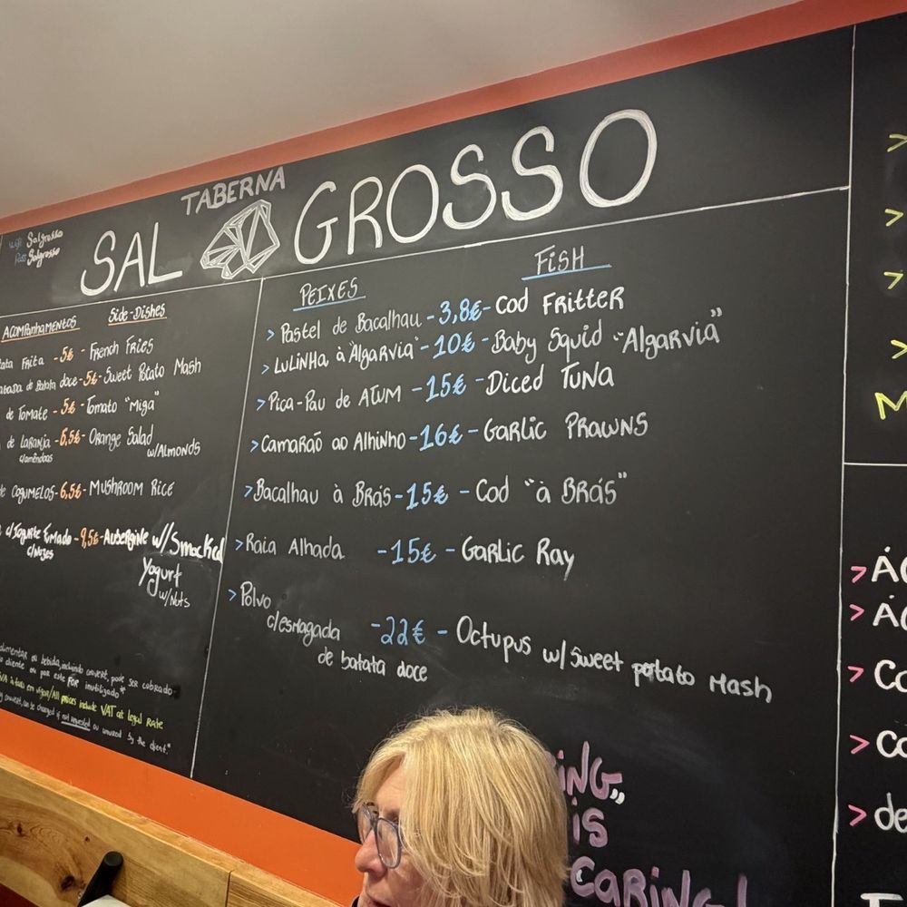 Sal Grosso - Menu - Portuguese Near Me - Lisbon, 11