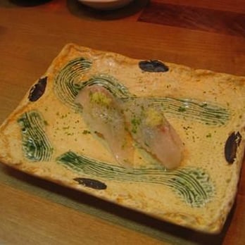 Go's Mart - "kis" sushi - white fish with truffle oil, lime zest, and sea salt - Sushi Bars Near Me - Canoga Park, California Go's Mart - "kis" sushi - white fish with truffle oil, lime zest, and sea salt - Sushi Bars Near Me - Canoga Park, California