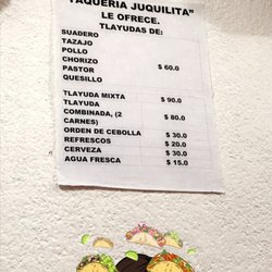 Taqueria Juquilita - Menue