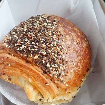 Boulangerie- A Proper Bakery - Everything croissant with chive cream cheese - Bakeries Near Me - Kennebunk, Maine Boulangerie- A Proper Bakery - Everything croissant with chive cream cheese - Bakeries Near Me - Kennebunk, Maine