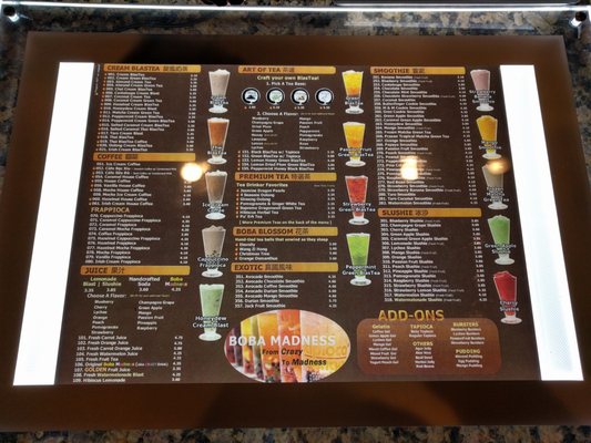 Menu photo 7 Teapioca Lounge Pflugerville, TX