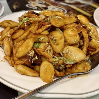 Shanghai You Garden - Rice Cake with Shredded Chicken - Shanghainese Near Me - Bayside, New York Shanghai You Garden - Rice Cake with Shredded Chicken - Shanghainese Near Me - Bayside, New York