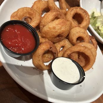 The Firepit Wood Fired Grill - Lots of onion rings! - New American Near Me - Irwin, Pennsylvania The Firepit Wood Fired Grill - Lots of onion rings! - New American Near Me - Irwin, Pennsylvania