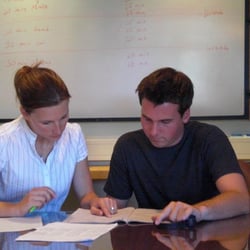 Alice Humbracht Tutoring - Alice tutoring a student for the ACT