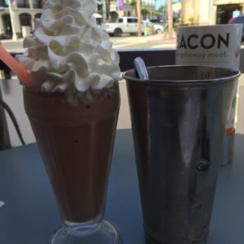 Burger Lounge - Chocolate malt shake. - Burgers Near Me - La Jolla, California Burger Lounge - Chocolate malt shake. - Burgers Near Me - La Jolla, California