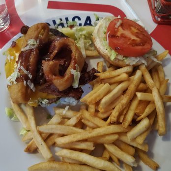Cubs Bar & Grill - BBQ Bacon Burger - American Near Me - Chicago, Illinois Cubs Bar & Grill - BBQ Bacon Burger - American Near Me - Chicago, Illinois