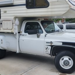 All they had to do was remove and replace the front tires on this truck and I was turned away. I was told I had to remove the camper. All they had to do was remove and replace the front tires on this truck and I was turned away. I was told I had to remove the camper.