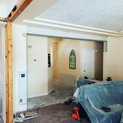 Custom Concepts Remodeling - (during) opening everything up. Reframing and drywalling.