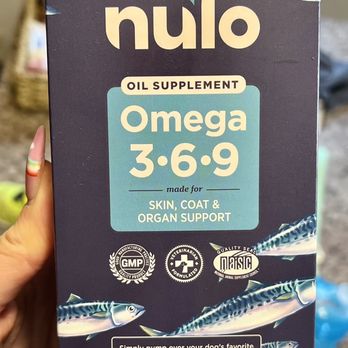 Pet Food Express - Nulo's Omega 3-6-9 Oil Supplement an employee recommended~ 2 pumps over his food, he loves it & it keeps his coat nice & shiny! - Pet Stores Near Me - Roseville, California