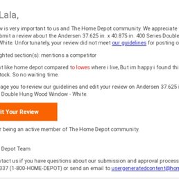 Lol i got rejected bc i said i liked lowes better than this home depot. Lol i got rejected bc i said i liked lowes better than this home depot.