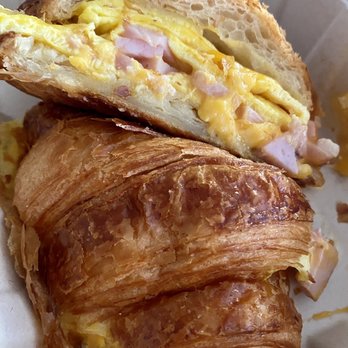 Porto's Bakery & Cafe - Ham and Cheese Croissant Sandwich - Bakeries Near Me - Downey, California Porto's Bakery & Cafe - Ham and Cheese Croissant Sandwich - Bakeries Near Me - Downey, California