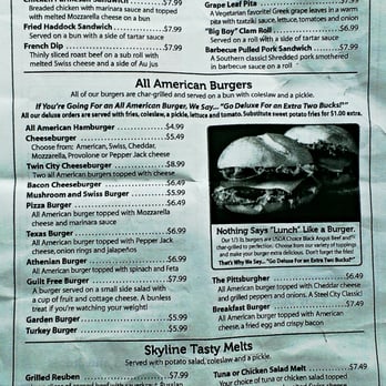 Skyline Diner - Page 2 menu - Breakfast & Brunch Near Me - Rensselaer, New York Skyline Diner - Page 2 menu - Breakfast & Brunch Near Me - Rensselaer, New York