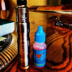 Purchased at The Vaping Section in norco Pisces T with Nimbus along with Halcyon Dragon chi flavor