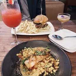 Salmon and cocktails!