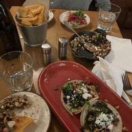 *Esquite, *Veggie Taco
