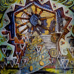"Musical Chairs" by Mark Nelson Sounds of Painting Exhibit  Mar 9 - Apr 29, 2018