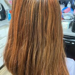 Family Salon - Half her hair is blond
