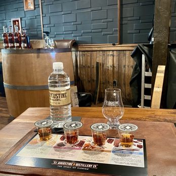 St. Augustine Distillery - (My place-setting at the bourbon class) - Distilleries Near Me - Saint  Augustine, Florida