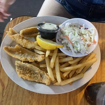The Au Gres Anchor Pub - Perch dinner crispy fries lightly breaded yes yes yes! - Pizza Near Me - Au Gres, Michigan